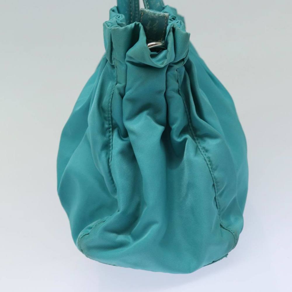 PRADA Hand Bag Nylon 2way Turquoise Blue Auth 83957 - Picture 6 of 16